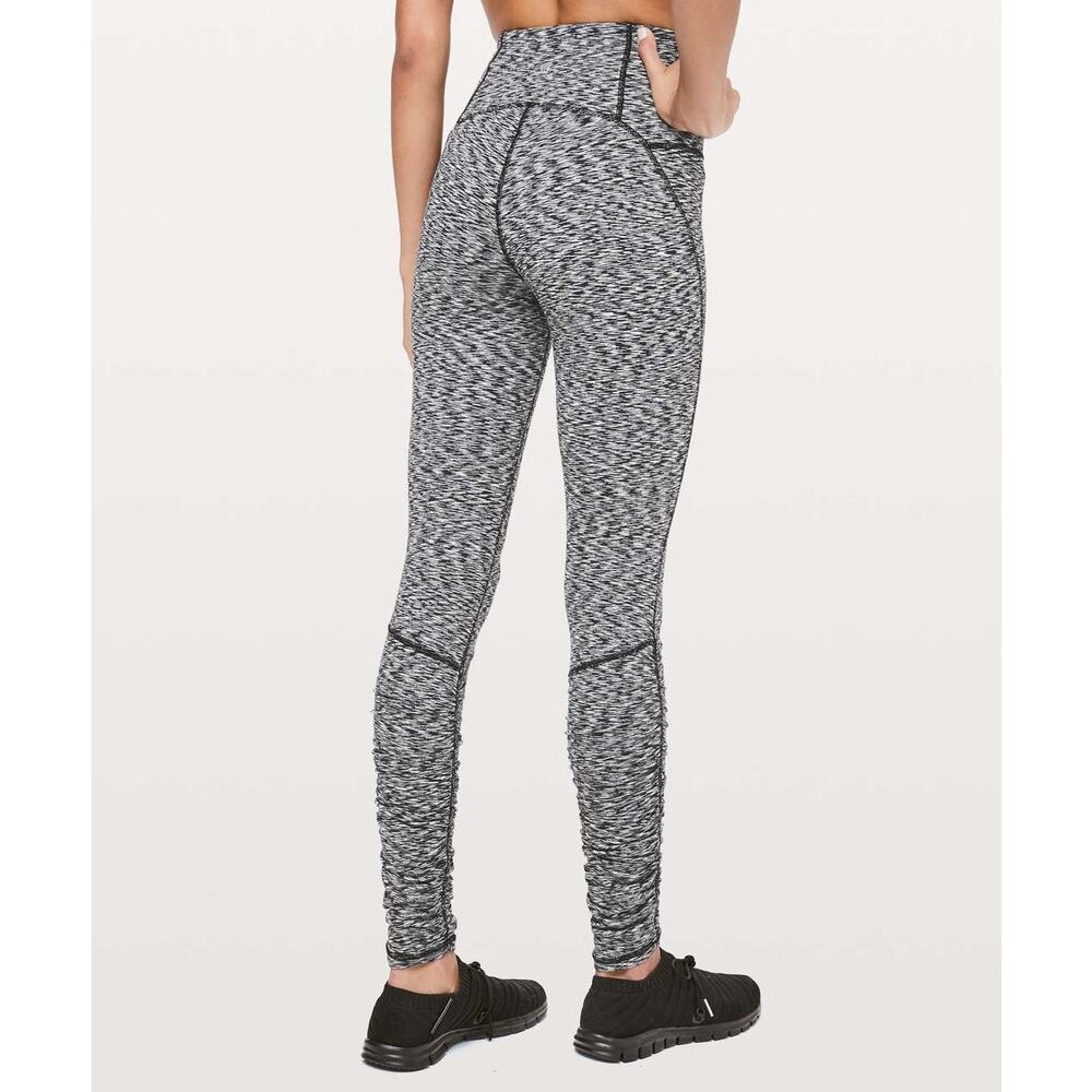 Lululemon Ready To Rulu Tight *28" Size 4 EUC. Spaced Out Space Dye Black White